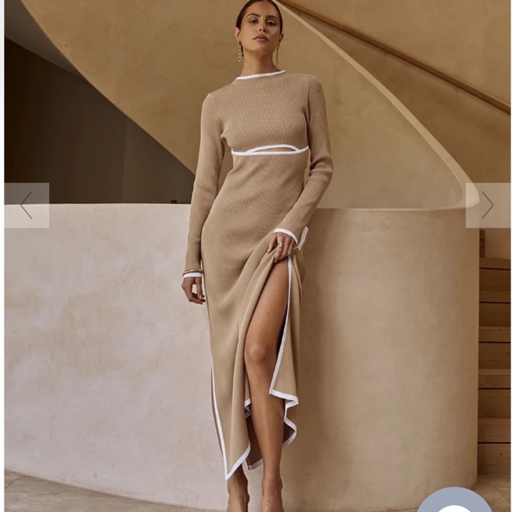 Diish long sleeve minimal knit dress NWT